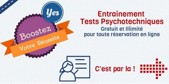 Conseil et entrainement gratuit au test psychotechnique pour permis de conduire