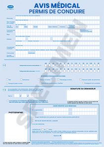 Cerfa 14880*02 - Avis médical pour le permis de conduire